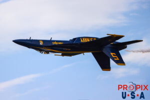 Blue Angels 2026 #5. Lcdr. Connor O'Donnell (Lead Solo) Boeing FA-18 Super Hornet Aircraft code: F18 Airport code(s): VDI, KVDI Photo date: 4-25-2026