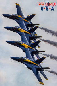 Blue Angels 2026 #1. Capt. Adam Bryan (Commanding Officer) #2. Lt. Cam Schneider (Right wing) #3. Lt. Chris Houben (Left Wing) #4. Lt. Col. Brandon Wilkins (Slot) Boeing FA-18 Super Hornet Aircraft code: F18 Airport code(s): VDI, KVDI Photo date: 4-25-2026