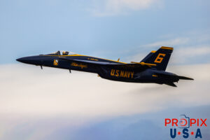 Blue Angels 2026 #6. Maj. Scott Laux (Opposing Solo) Boeing FA-18 Super Hornet Aircraft code: F18 Airport code(s): VDI, KVDI Photo date: 4-25-2026
