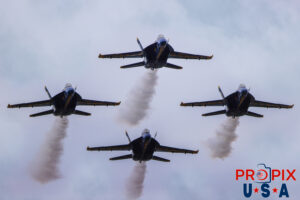 Blue Angels 2026 #1. Capt. Adam Bryan (Commanding Officer) #2. Lt. Cam Schneider (Right wing) #3. Lt. Chris Houben (Left Wing) #4. Lt. Col. Brandon Wilkins (Slot) Boeing FA-18 Super Hornet Aircraft code: F18 Airport code(s): VDI, KVDI Photo date: 4-25-2026
