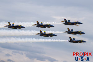 Blue Angels 2026 #1. Capt. Adam Bryan (Commanding Officer) #2. Lt. Cam Schneider (Right wing) #3. Lt. Chris Houben (Left Wing) #4. Lt. Col. Brandon Wilkins (Slot) #5. Lcdr. Connor O'Donnell (Lead Solo) #6. Maj. Scott Laux (Opposing Solo) Boeing FA-18 Super Hornet Aircraft code: F18 Airport code(s): VDI, KVDI Vidalia Georgia Photo date: 4-25-2026